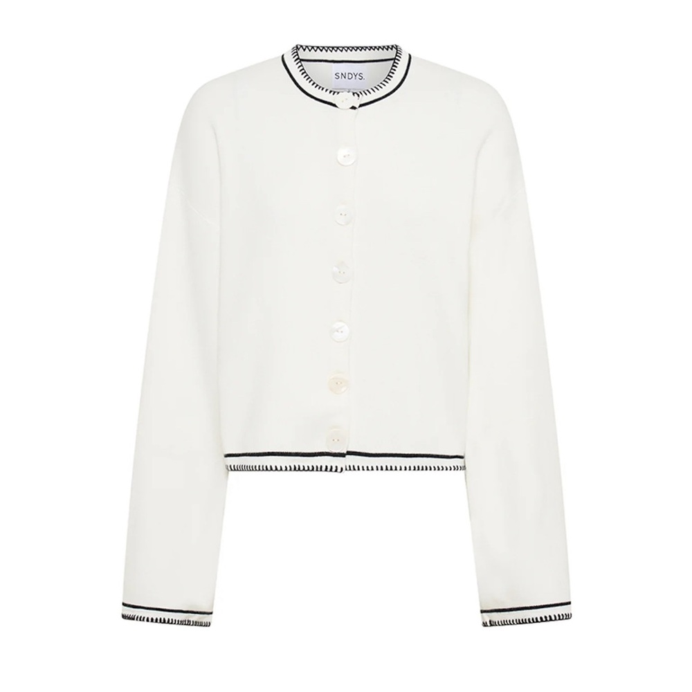 SNDYS. Sundays the Label Daphne Cardigan White Medium (New)